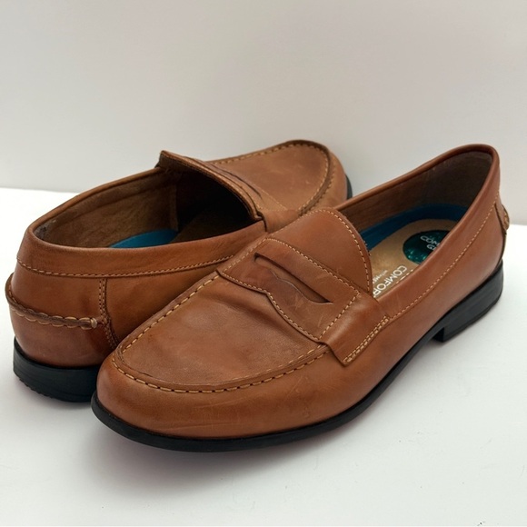 Nunn Bush Men\'s Drexel Moc Toe Penny Loafers Cognac Leather Size 10M main image 6